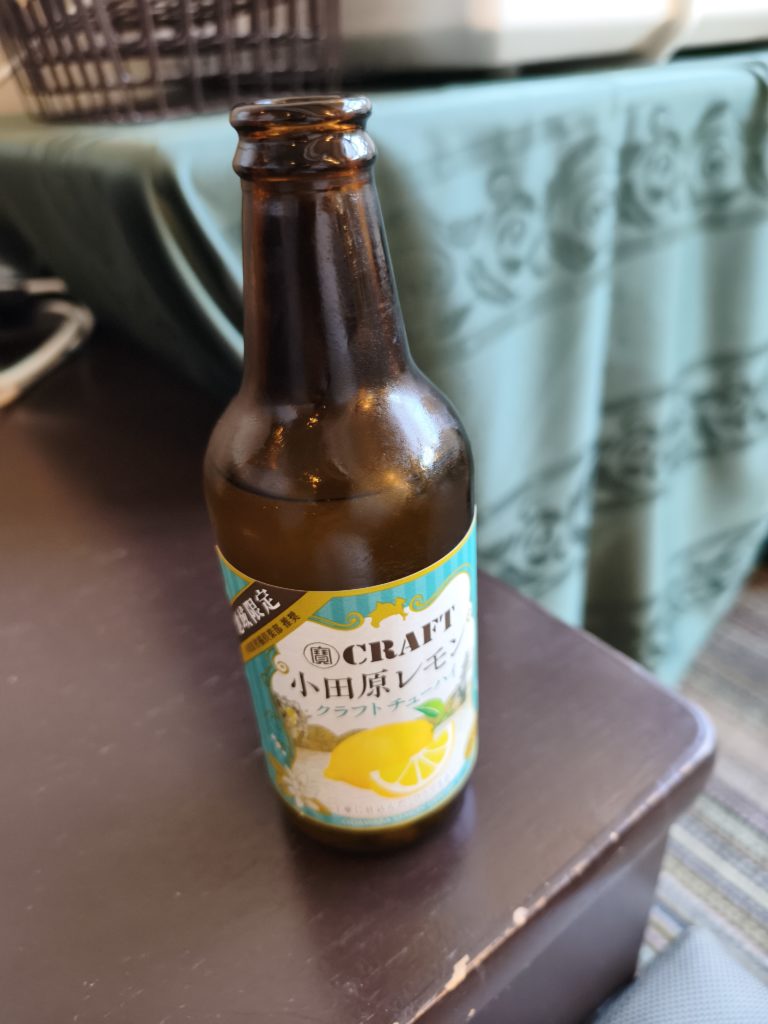 コレドール湯河原のウェルカムドリンクコーナー