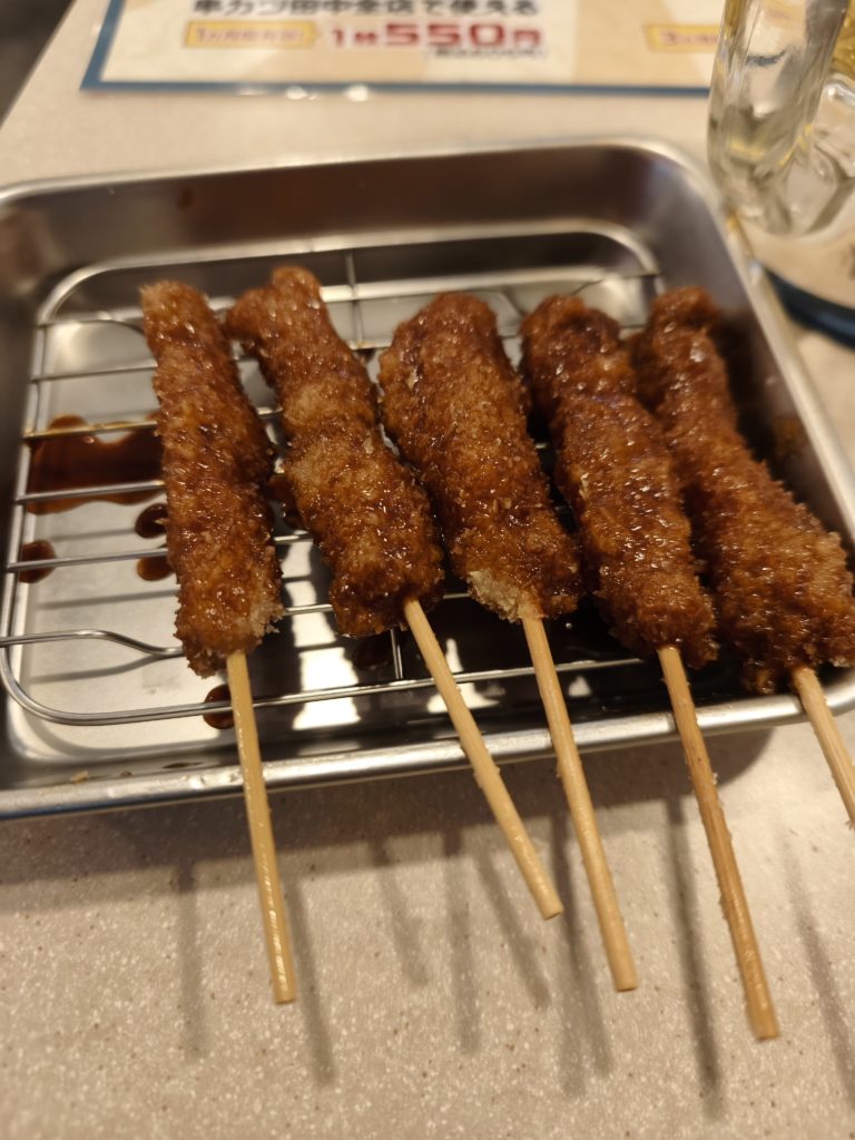 串カツ田中の串カツとソース